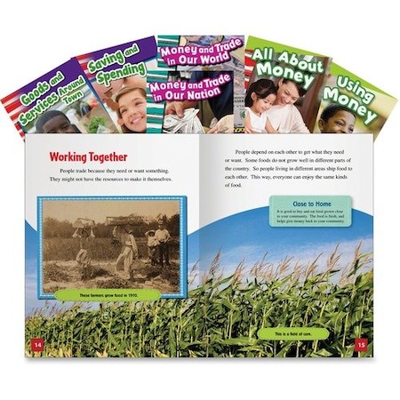 Shell Education Teacher Created Materials Social Studies Set, Learning Economics, Grade K-3, 36/ST, 6PK SHL21886